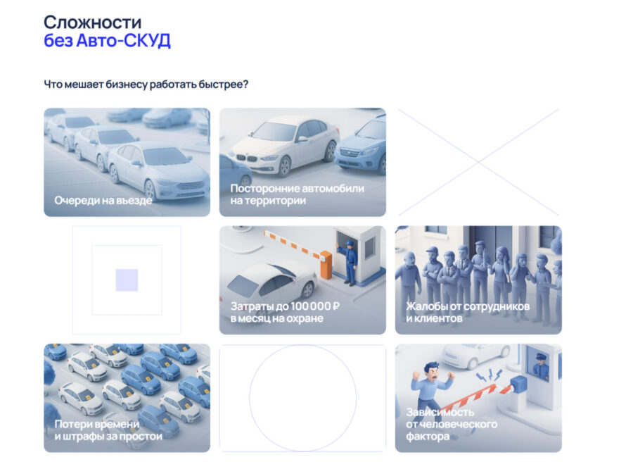 Avto-SKUD — B2B Landing with 3D Product Visuals
