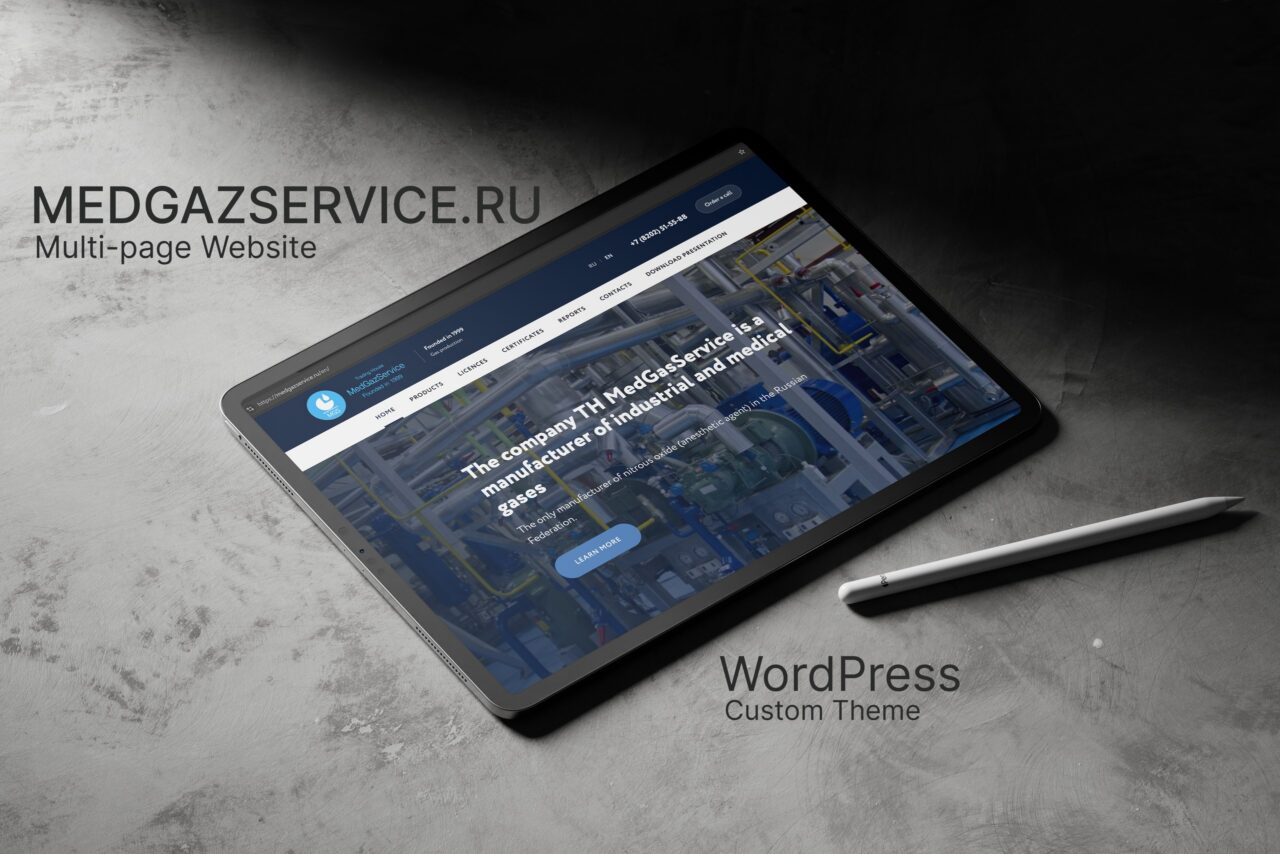 MedGazService — Bilingual B2B Site website on desktop